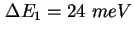 $ \Delta E_1 = 24\ meV$