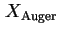 $\displaystyle X_{\text{Auger}}$