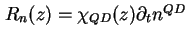 $ R_n ( z ) = \chi_{QD} (z) \partial_t n^{QD}$